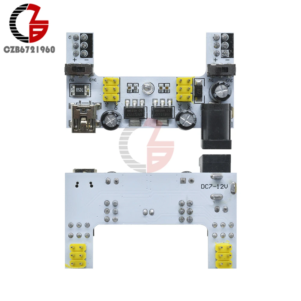 Mini USB MB102 Breadboard Power Supply Transformer Module DC 3.3V 5V Voltage Adapter Regulator for Arduino MB 102 Bread Board