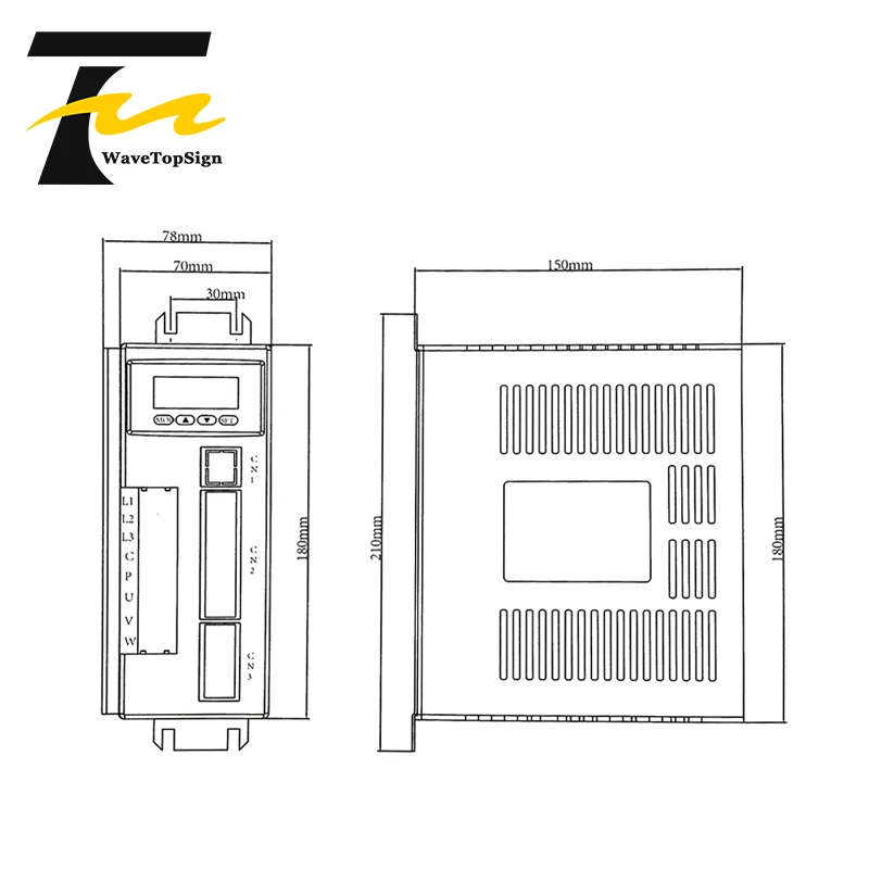 Imagem -04 - Condutor de Servomotor ac Aasd 10a 15a 20a 30a Entrada Ac220v 03.3a 0-3kw Uso para Gravador Cnc Máquina de Corte V6.2