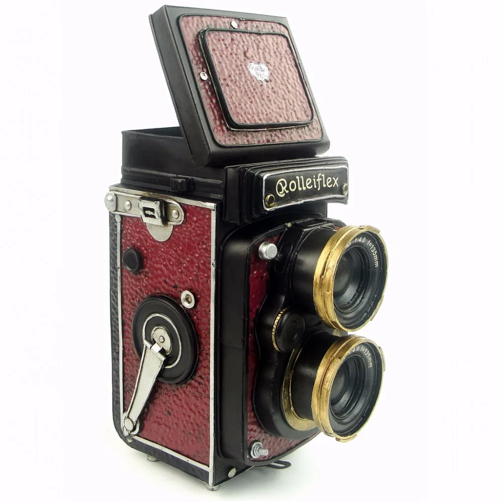 Antique classical camera model retro vintage wrought handmade metal crafts for home/pub/cafe decoration or birthday gift