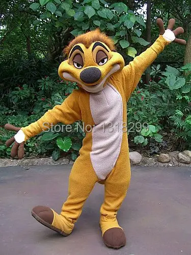 Mascote timon mascote traje fantasia vestido personalizado fantasia traje cosplay tema mascote carnaval traje