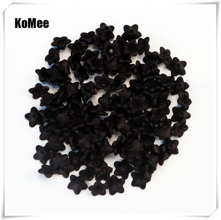 10x4mm Fashion Accessory Flower Acrylic Beads Loose Spacer Bracelets Charms Beads for Jewelry Making Supplier 200pcs DIY