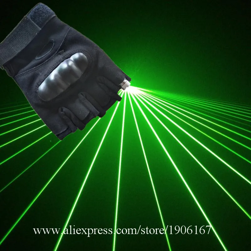 

2016 New 532nm Luminous Green Laserman Show DJ Gloves With 1 pcs Laser For Stage Show Party Dance DJ Club Free Shipping