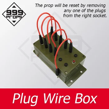 Plug Wire Box ER Puzzles Escape Room Game Prop All Wires. Plugged Right Socket to Unlock Chamber Room