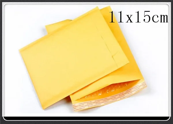 100pcs/lot Bubble Envelopes kraft bubble mailer 110x150mm(4.3