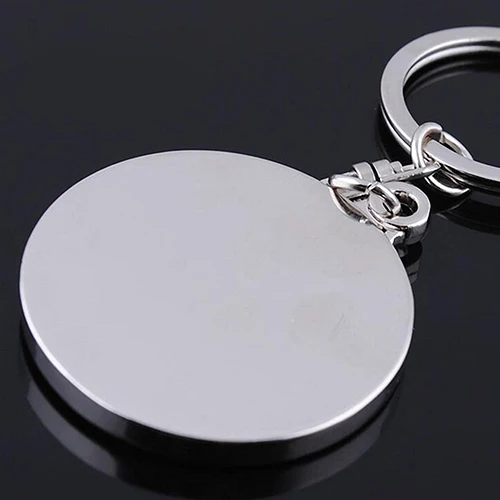 50 Years Perpetual Calendar Keyring Keychain Silver Alloy Key Ring Keyfob Decoration 8OU9