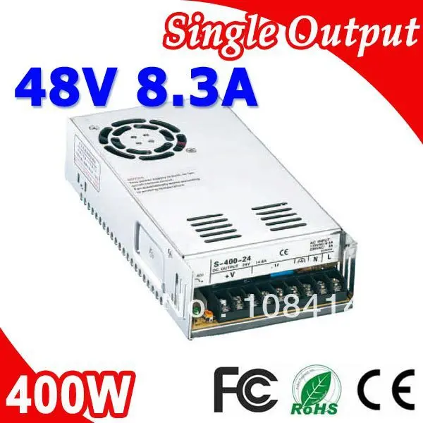 S-400-48 400W 48V LED Power Supply Transformer 110V 220V AC to DC output