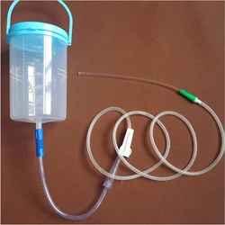 Dispositivo de hidroterapia para el hogar, barril de Enema para el bidé, 1200ml, 10 mangueras, 1 unidad