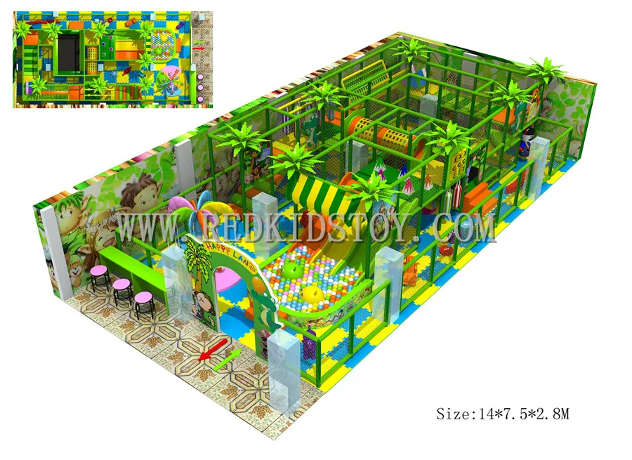 Exported to France Kids Indoor Play Equipment  Naughty Castle Indoor for Children 150916-E