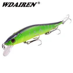 Crankbait Minnow flotante – Wobbler de superficie con ojos 3D