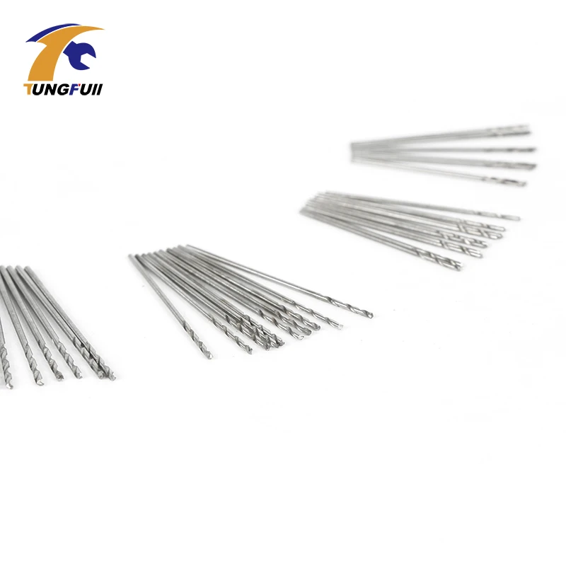 Tungfull 50 pces micro brocas conjunto 0.5mm-0.9mm se encaixa dremel bits carboneto micro brocas cnc pcb broca ferramentas giratórias acessórios
