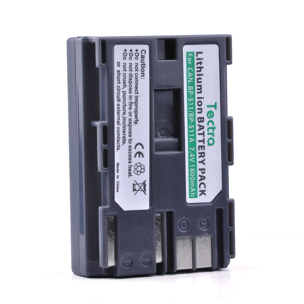 1800mAh BP-511 BP-511A BP511 Battery for Canon G6 G5 G3 G2 G1 EOS 300D 50D 40D 30D 20D 5D MV300i Digital Camera BP 511 Battery
