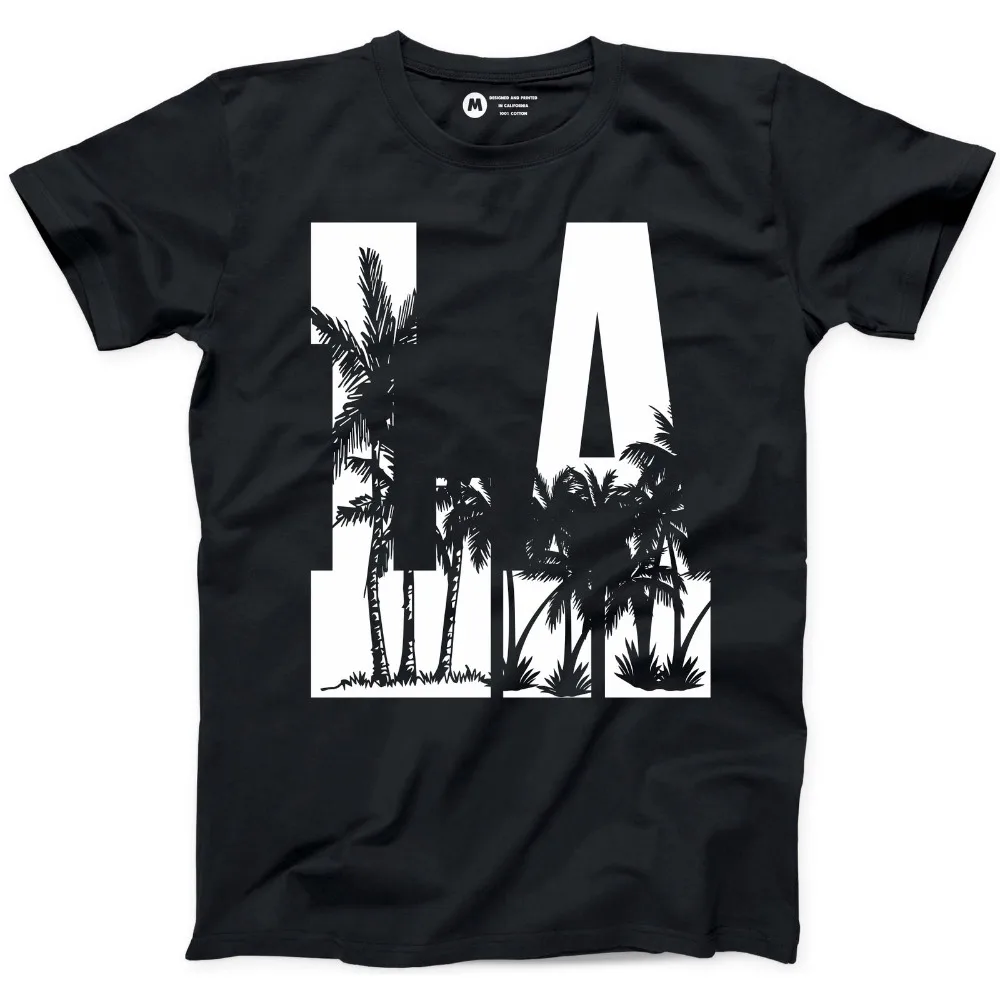 Los Angeles California T Shirt La Palm S Summer Santa Monica Beach 2019 Najnowsze męskie koszulki z krótkim rękawem