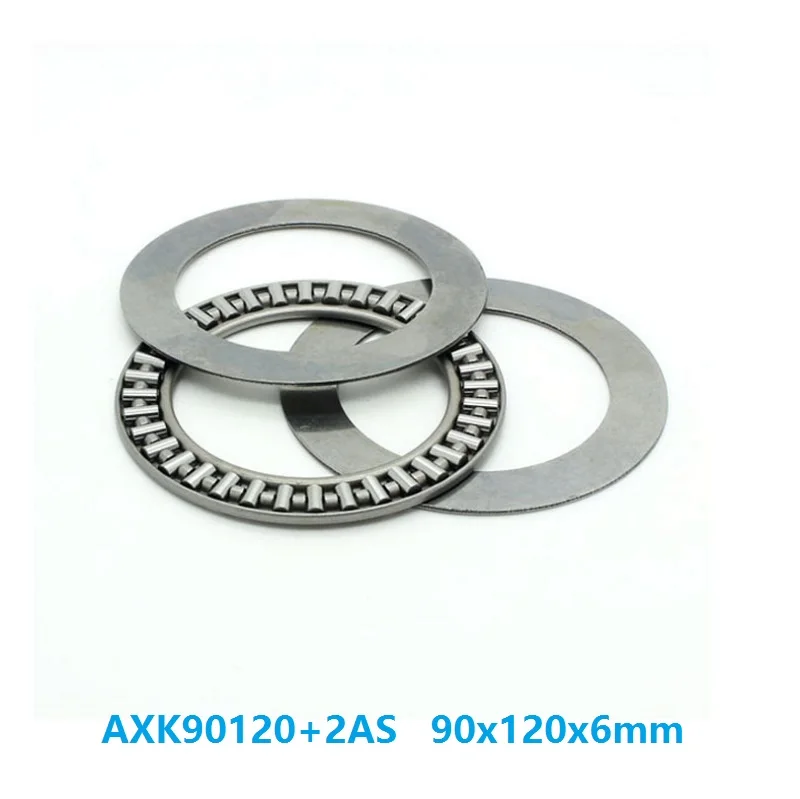 

10pcs/lot AXK90120+2AS Plane Thrust Need Roller Bearing 90x120x6mm needle roller cage assemblies 90*120*6mm