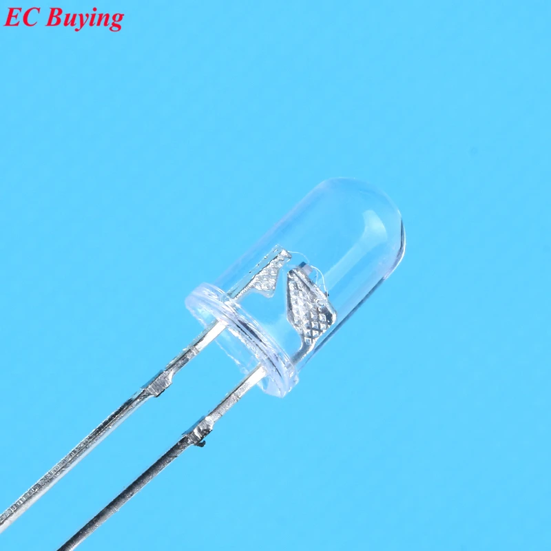 100pcs/10pcs F5 5mm Flashing Red/Blue Flash LED 10000mcd Blinking Red/Blue led Light-Emitting Diode Bi-Color