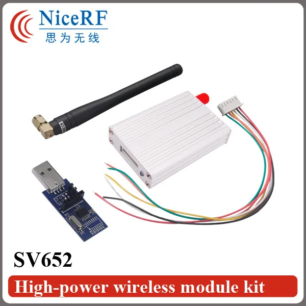 2PCS SV652 RS232 Interface 27dBm 500mW Sensitivity -121 dBm 3km Distance 470MHz Wireless RF Module