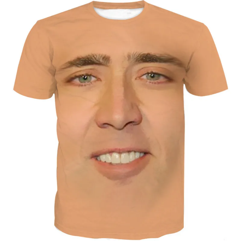 PLstar Cosmos  The Giant Blown Up Face Of Nicolas Cage  hoodies 3D print Interesting characters Funny Sweatshirt