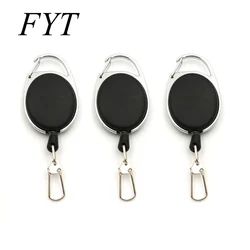 3Pcs Fishing Zinger Retractor Tools Holder Extractor Stopper Keeper Tether Retractable Reel Badge Holder Fishing Accessories