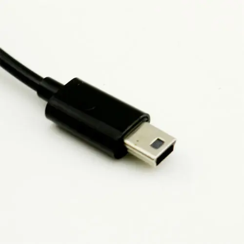 1pc Micro USB B 5 Pin Male To Mini USB B 5 Pin Male Spiral Coiled Adapter Cable 3FT