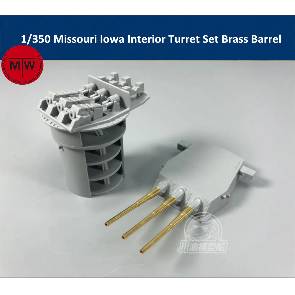

1/350 Scale Missouri Iowa Tamiya 78029 Plastic Interior Turret Set Brass Barrels