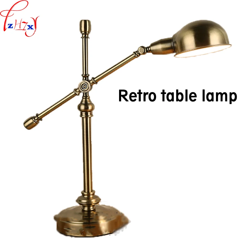 

Retro country desk lamp 31-40W creative industry sitting room study desk lamp retro bedroom desk lights 111V~240V 1PC