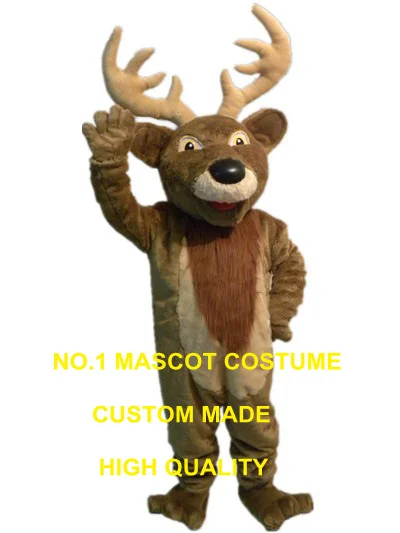 

plush reindeer moose mascot costume christmas deer mascot custom adult size cartoon character cosplay carnival costume 3228