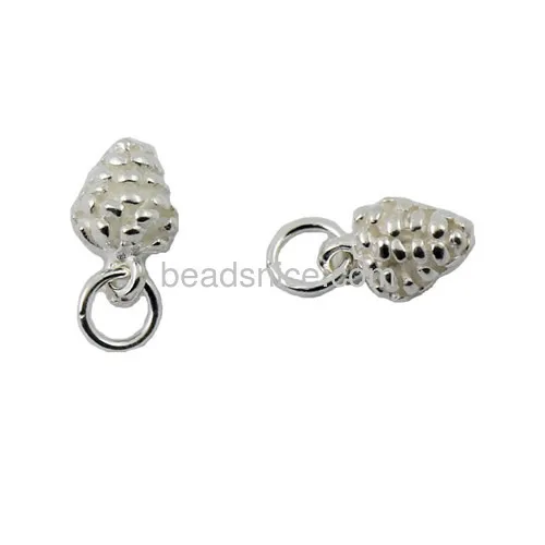 

Pendant Charm Jewelry Pendants Sterling Silver Echinacea,11x7mm, hole: 3mm,5pcs sold by lot charms ID:29347