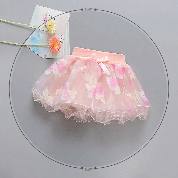 Girls pettiskirt baby tutu skirts pink tulle puffy skirts toddler/infant short cake skirt children princess