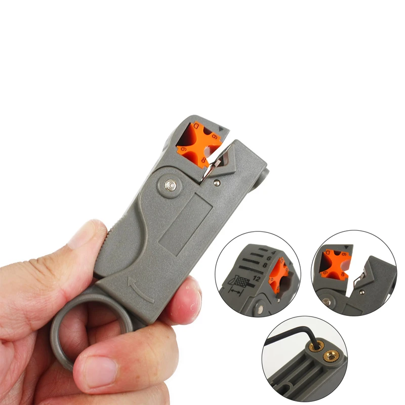 Coaxial Cable Manual Crimping Tool Set Kit For F Connector RG59 RG6 Coax Cable Crimper With 20pcs Compression Connectors