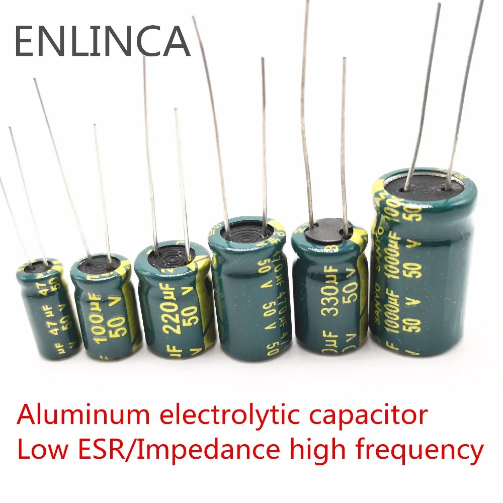 5-20pcs 10V 16V 25V 35V 50V Low ESR high frequency aluminum capacitor 2.2uf 4.7uf 6.8uf 10uf 22uf 33uf 68uf 82uf 120uf 150uf 20%