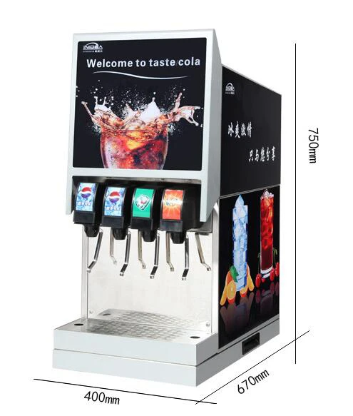 Cola Beverage Dispenser Vending Machines Carbonated Beverage Machine Commercial 4 Valve Adjustment Machine