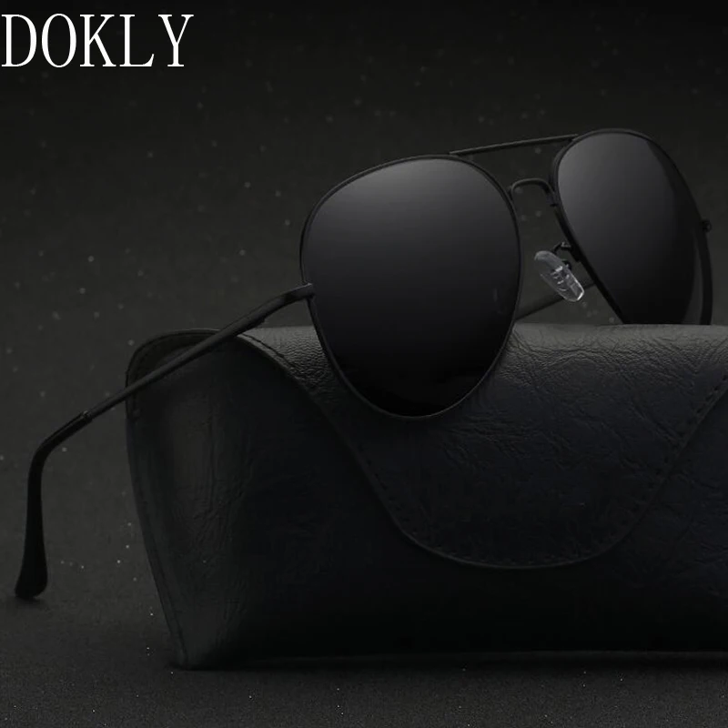 

Dokly Brand New Polarized Black lens Men Polarized Sunglasses Oculos Driving Luxury Design Eyewear