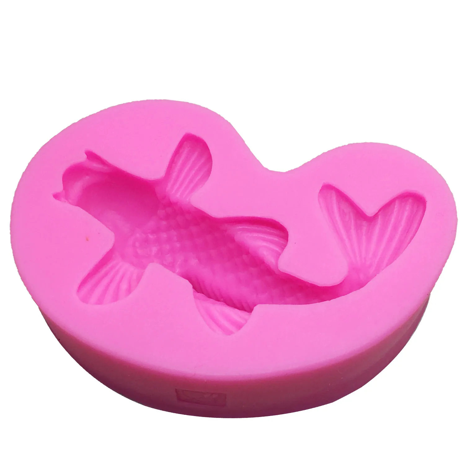 M0536 3D Fish Chocolate Molds Bakeware Silicone Cake Mould Fondant Decorating Bakeware Food Grade Silicone Mold Cake Tool