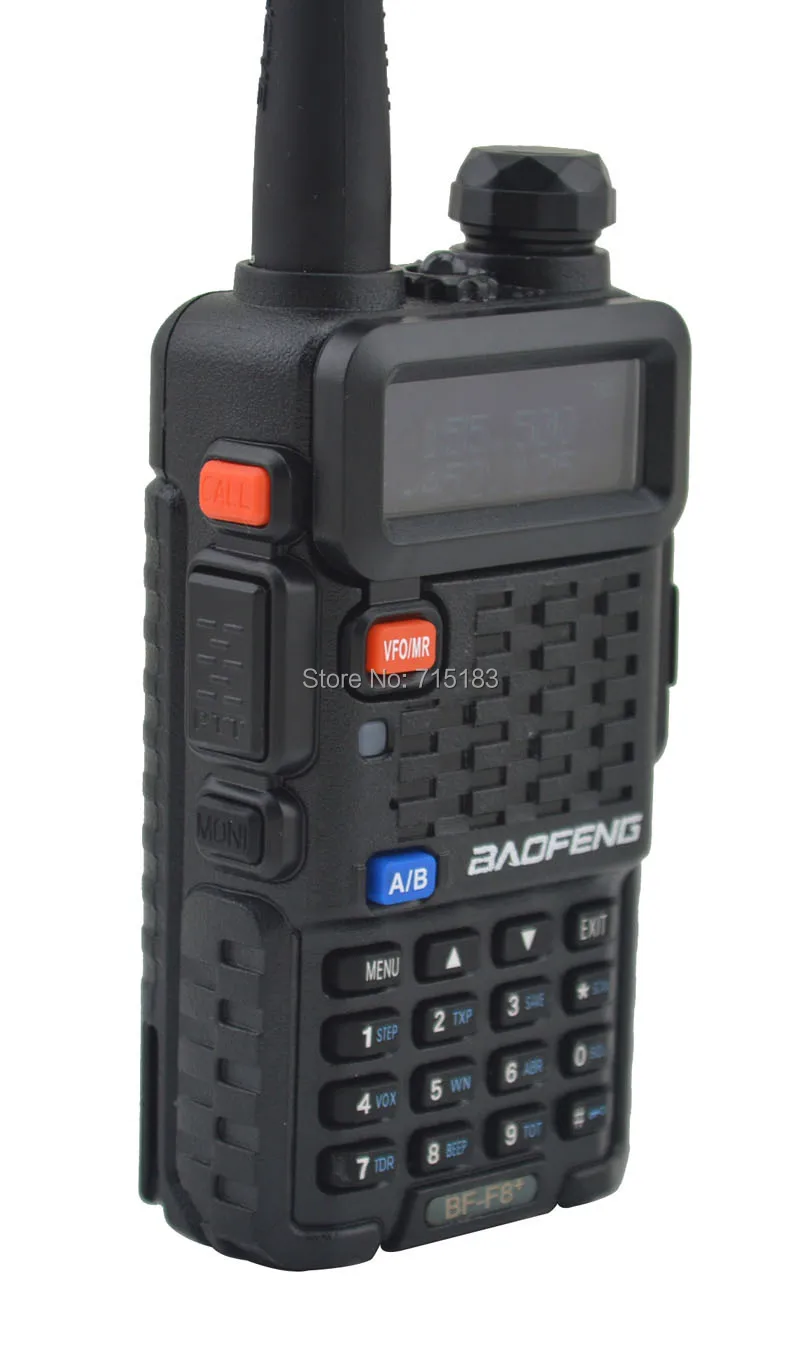 Baofeng-BF-F8 + VHF136-174MHz y UHF400-520MHz de doble banda, dispositivo portátil de Radio bidireccional, 5W/1W, 128 canales, FM, 65-2016 MHz, 108