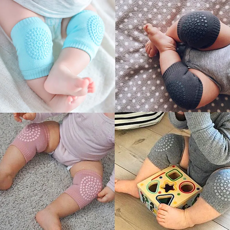 Safty Baby Knee Pads Protector Baby Crawling Leg Cushions Anti-Slip Knee Compression Sleeve Kneecap Coverage Leg Warmers Cotton