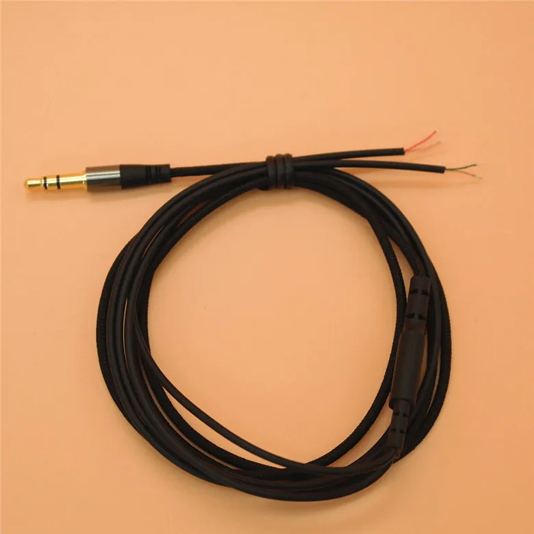 سلك مضفر لسماعات الأذن ، سلك 3.5 مللي متر ، 2 قطعة