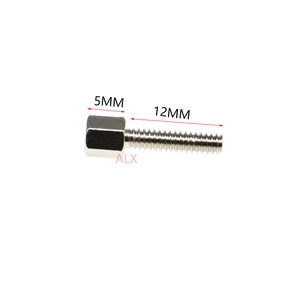 Parafusos de espaçamento de cabeça sextavada com porca para D-Sub VGA, DB9, DB15, DB25, RS232, COM Serial Connector, 5mm + 12mm, 5mm + 12mm, 20 conjuntos 8 principais vendas cabe vga - №7