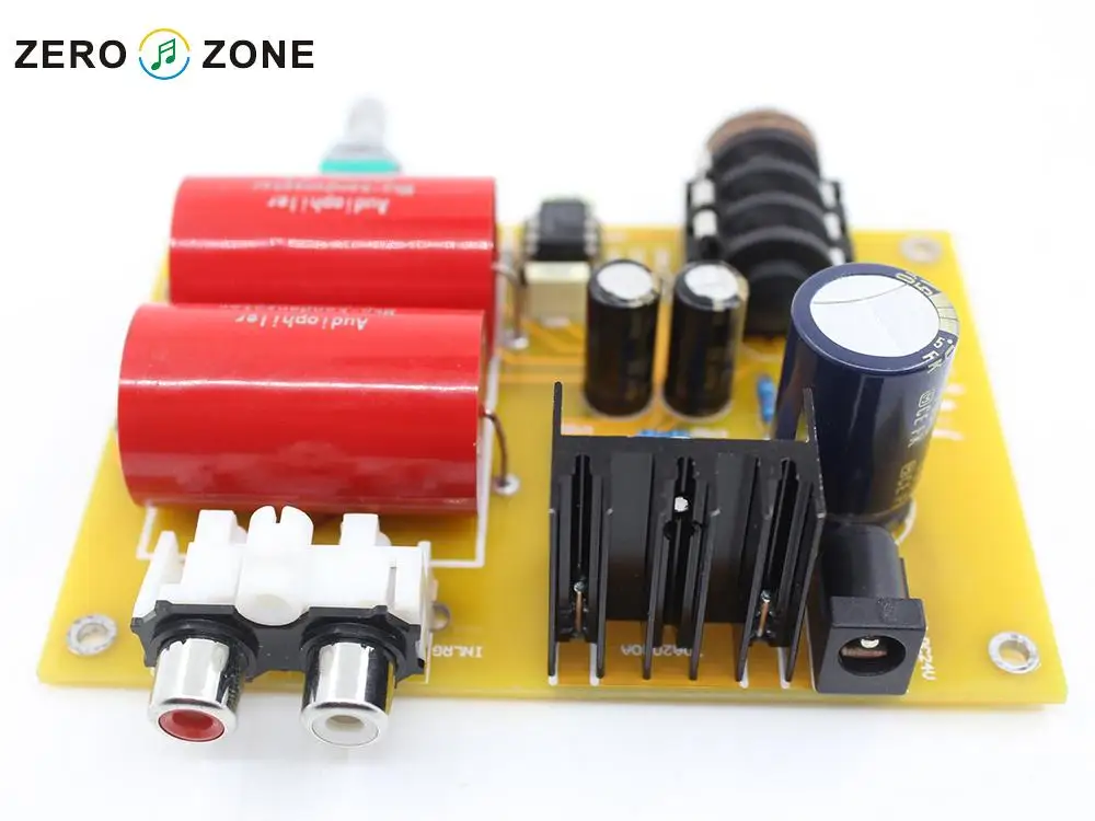GZLOZONE تجميع HV-10 RA1 مضخم ضوت سماعات الأذن مجلس JRC4556AD DC18V-24V