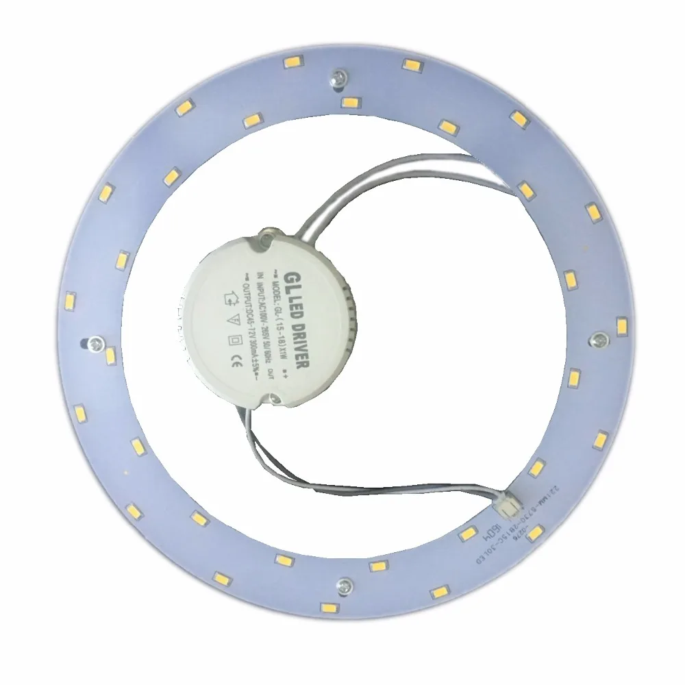 

high-brightness 5730 1800LM 18W LED ring magnetic plate 110V 220V to replace 50W LED ceiling light ring of old 2D tube