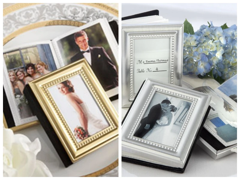 

(20 Pieces/lot) Wedding and Party Favors of Little Book of Memories Place card Holder and Mini Photo Album For Wedding Favors