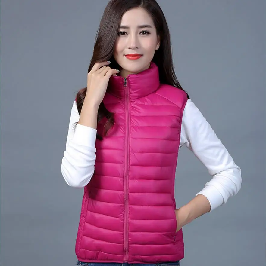 

Winter Jacket Women Vest White Duck Down Vest Winter Vest Women Sexy Lovers Slim Short Jackets Parka Plus XXXL