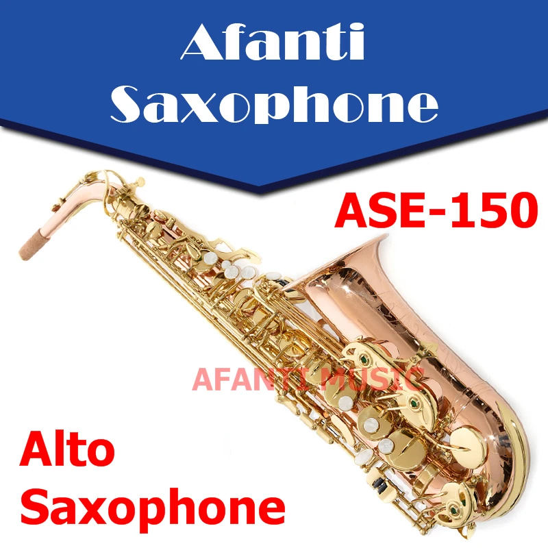 

Afanti Music Eb tone / Gold Brass / Gold finish Alto Saxophone (ASE-150)