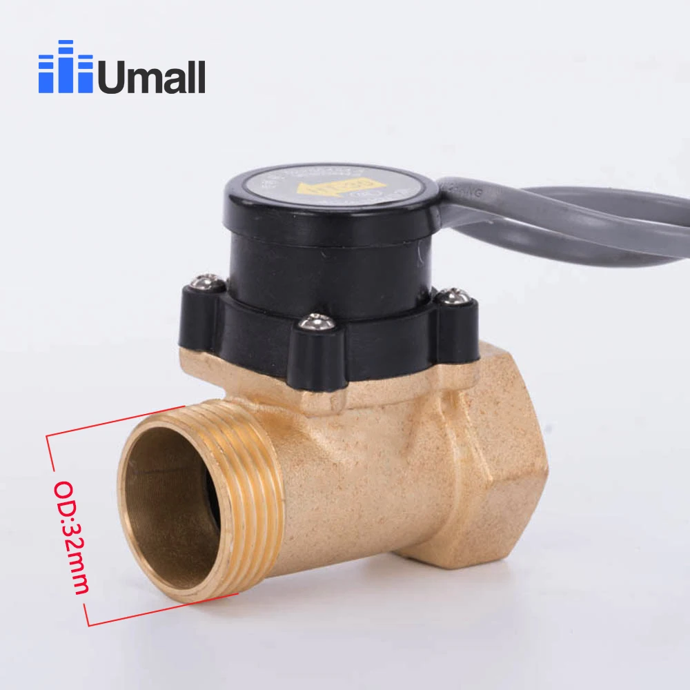 HT-30 DC Flow Switch Full Copper Water Pump Pressure Control Electronic Magnetic High Temperature Resistance Sensor 110V