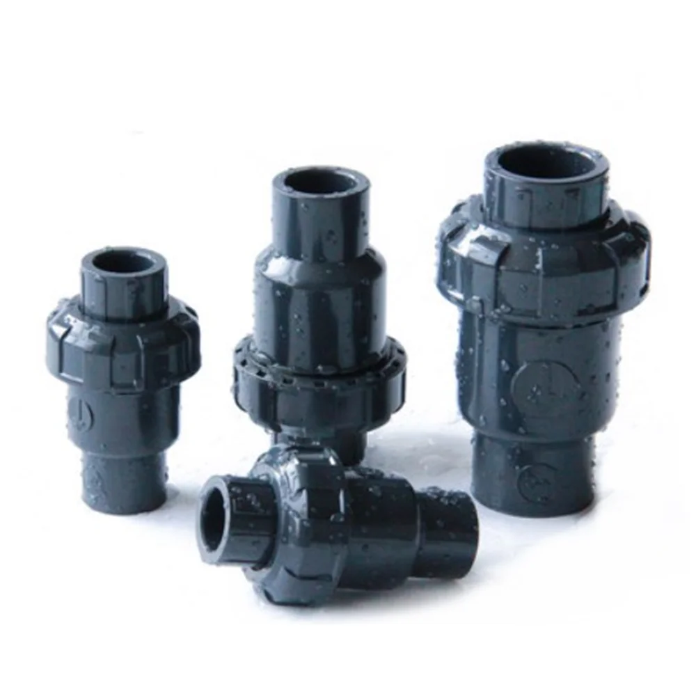 Taiwan SANKING PVC non-return Valve 50MM inner Plastic Flap Check DN25 DN32 DN40 DN50 Valve Universal vertical horizontal