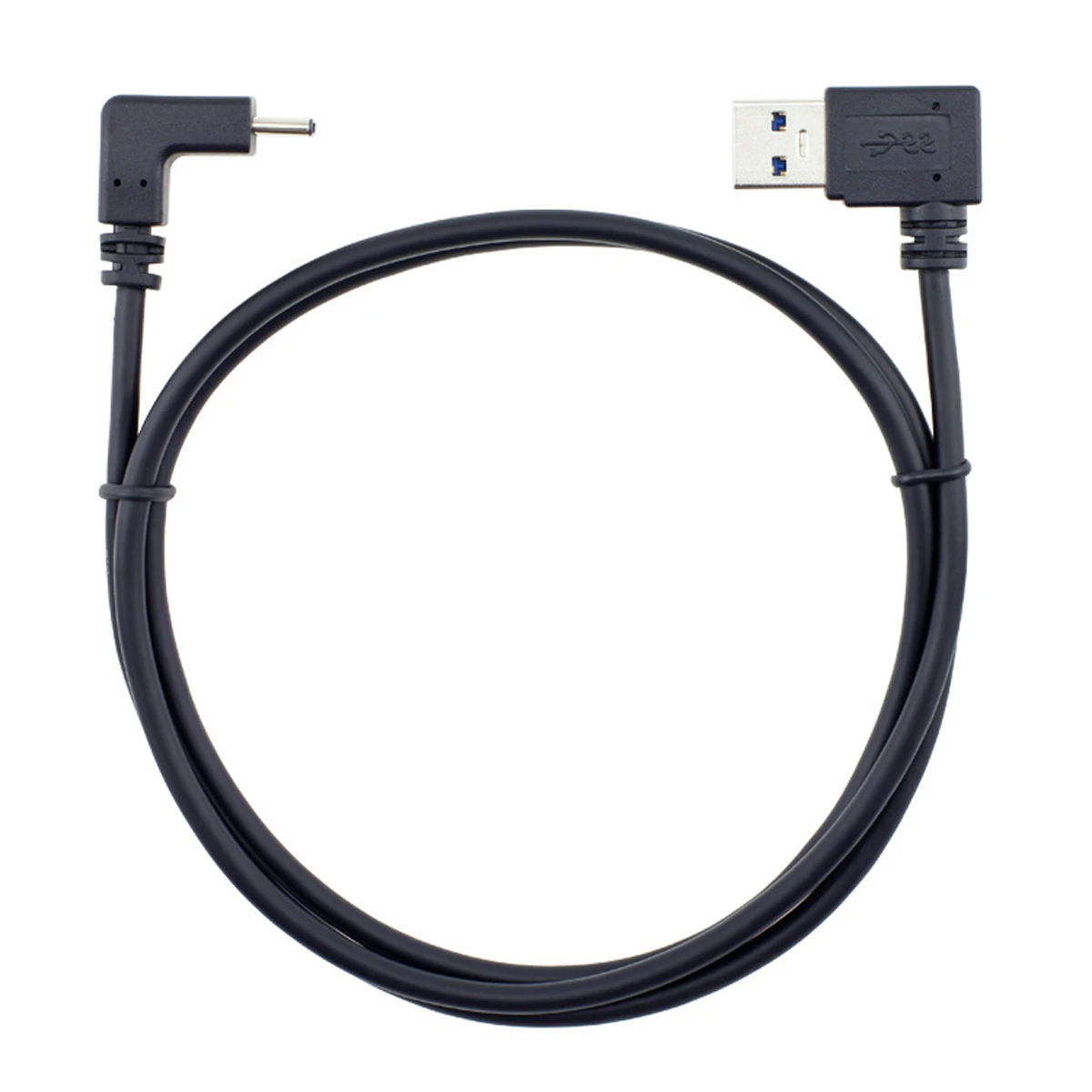 

CY USB 3.1 USB-C Up & Down Angled to 90 Degree Left Angled A Male Data Cable for Tablet & Phone & Laptop