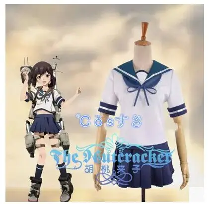 Kantai Collection Fubuki Daily Uniform Cosplay Costume ,Perfect Custom For you!