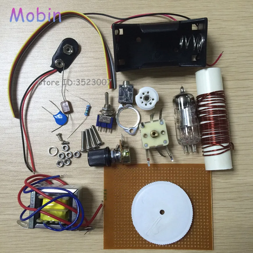 1PCS/LOT Tube Radio Kit Single-tube Single Lamp Battery-powered Shortwave Radio CW / SSB Receiver Kit