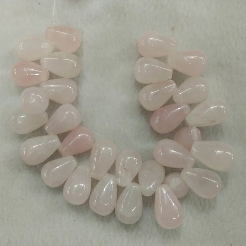 Wholesale 30pcs/lot 10X16mm high quality natural quartz stone drop shape beads For Jewelry Making DIY Necklace Bracelet free