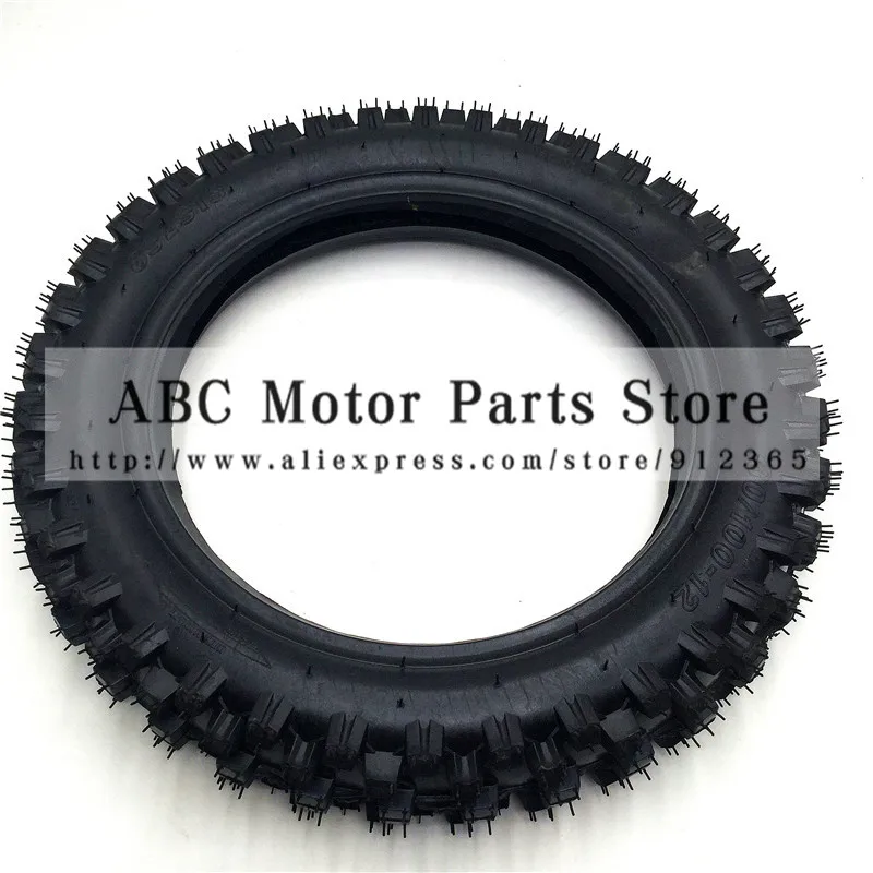 80/100-12 Rear Wheel Tire Out Tyre 12inch deep teeth Dirt Pit Bike Off Road Motorcycle Use