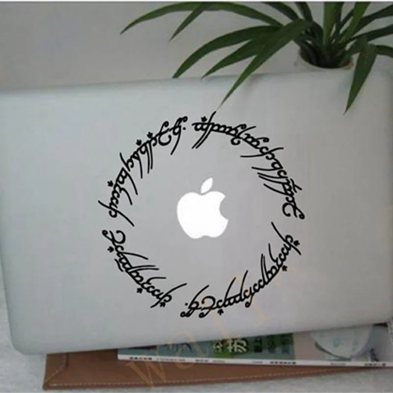 Magiczne naklejki filmowe 6-calowa naklejka Elvish Circle inspirowana literaturą fantasy dla Macbooka, laptopa itp.