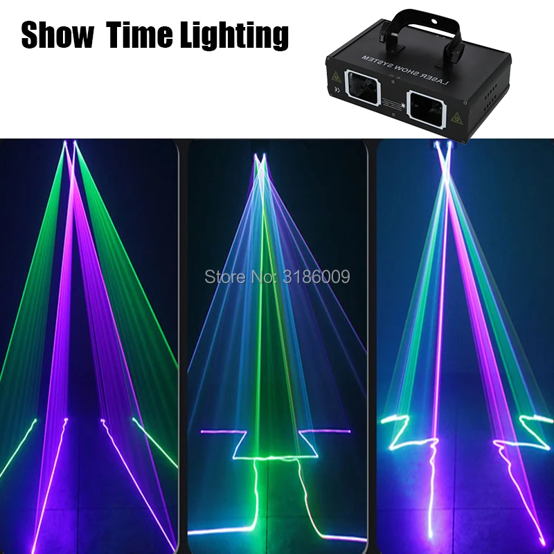 High bright dj Laser disco Light RGB Beam scan lazer DMX 512 Professional DJ Party Show Club Holiday Home Bar Stage Lighting